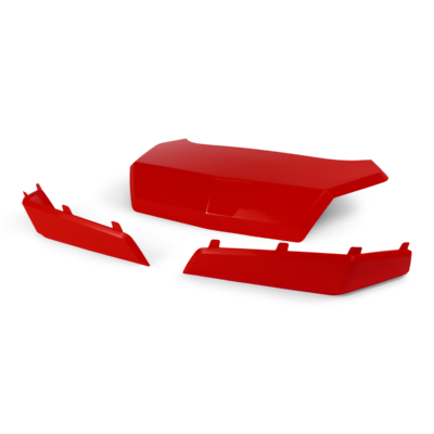 Panneaux pour coffre arrière LinQ rouge (124 L) pour Can-Am Maverick X3