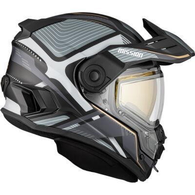 Casque Mission visière double Verve gris mat CKX