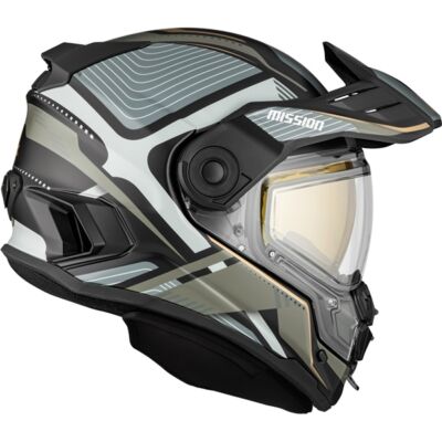 Casque Mission visière double électrique Verve titane mat CKX